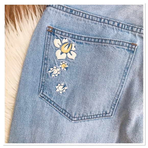 Madewell The Perfect Vintage Jeans Embroidered Light Wash Hi Rise Size 28 - Picture 11 of 16